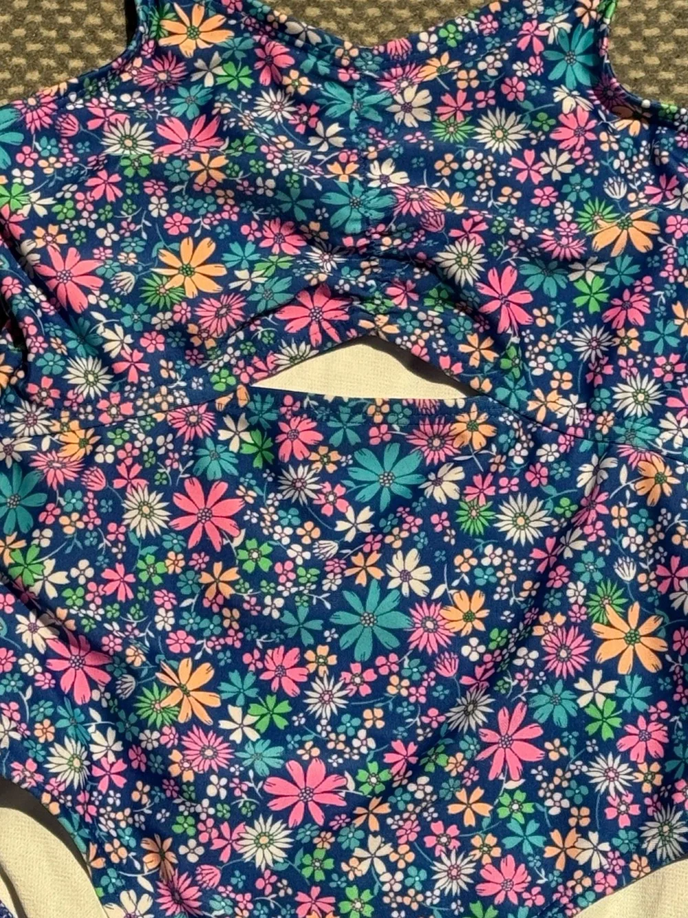 Girls Floral One-Piece Swimsuit